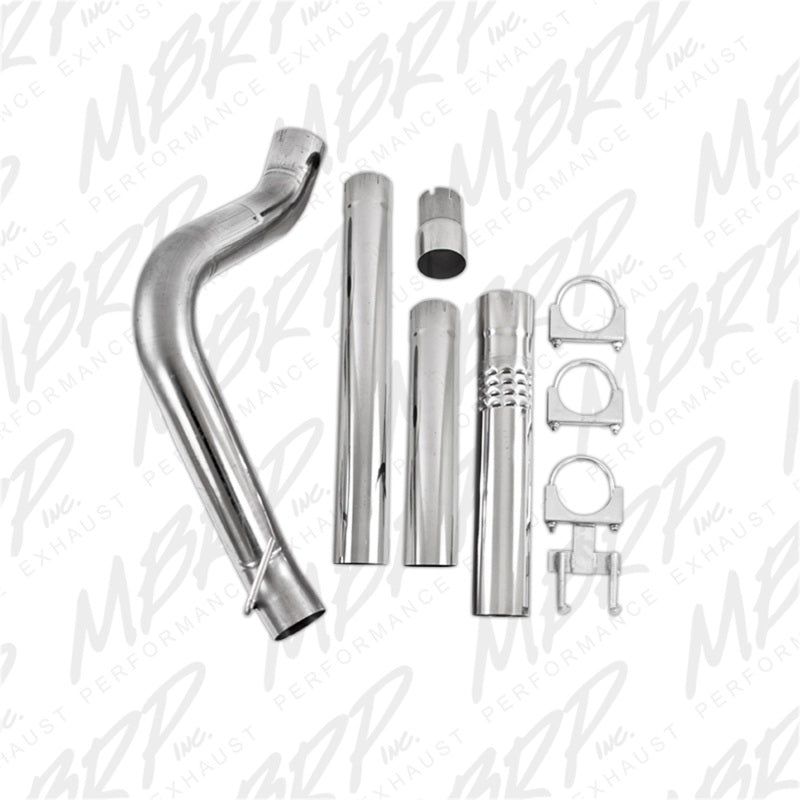 MBRP Ford F250/350/450 6.4L 4in Filter Back Single No Tip Exhaust System