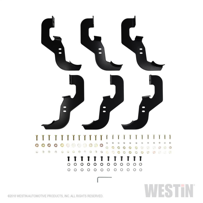Westin Chevrolet Silverado/Sierra 1500 Crew Cab Non LD PRO TRAXX 4 Oval Nerf Step Bars - Black