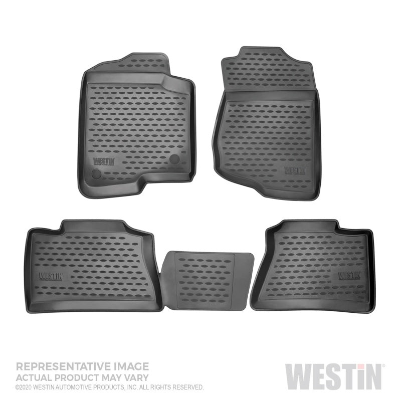 Westin 16+ Nissan Titan XD Profile Floor Liners Front and 2nd Row - Black