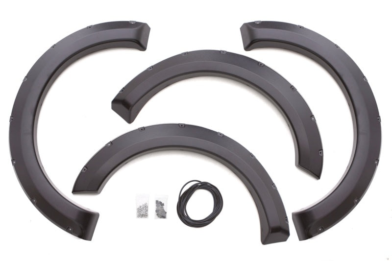 Lund Ford F-150 (Ex Raptor) RX-Rivet Style Textured Elite Series Fender Flares - Black (4 Pc.)