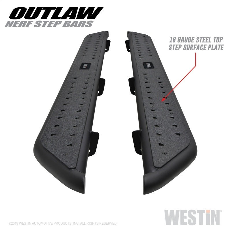 Westin 15+ Ford F-150 SuperCrew / 17-19 Ford F-250/350 Crew Cab Outlaw Nerf Step Bars