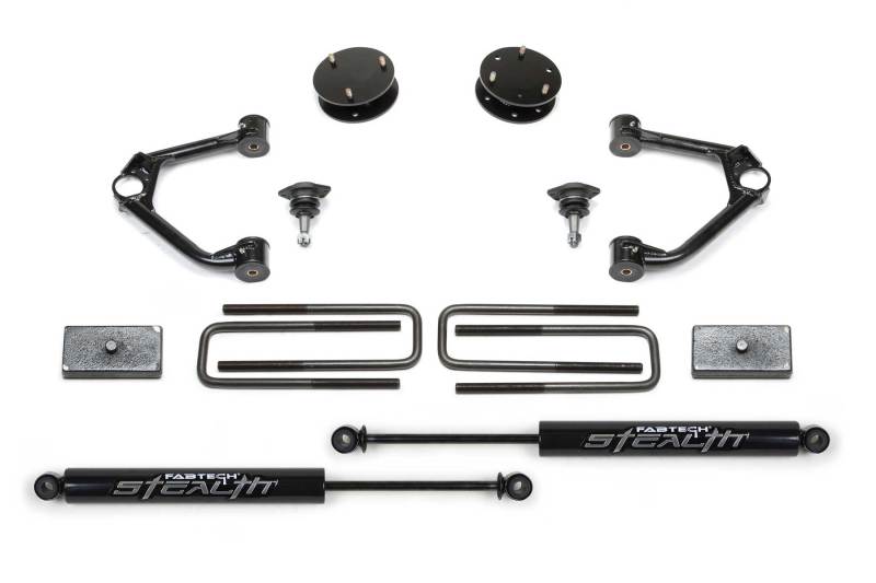 Fabtech 19+ GM C/K1500 P/U 3in Budget Sys w/Stealth