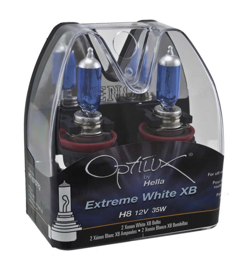 Hella Optilux H8 12V/35W XB Xenon White Bulb (pair)