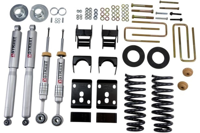 Belltech Lowering Kit Ford F150 Ext Cab Short Bed 2WD 2in or 3in F/4in Rear w/ Shocks