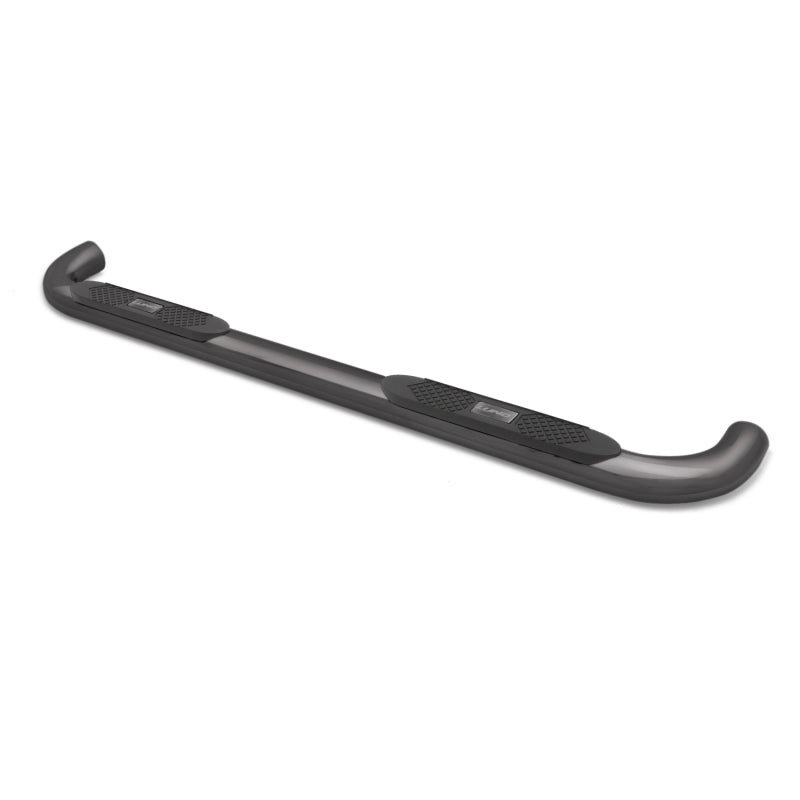 Lund Chevy Silverado 1500 Crew Cab 4in. Oval Curved Steel Nerf Bars - Black