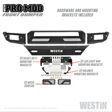 Load image into Gallery viewer, Westin 16+ Chevy/GMC  Silverado/Sierra 1500 Pro-Mod Front Bumper