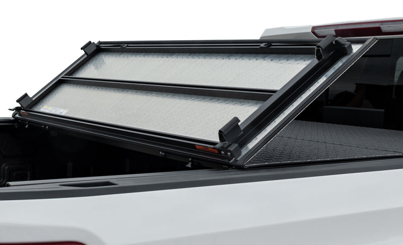 Access LOMAX Pro Series Tri-Fold Cover 07+ Toyota Tundra 6ft6in Bed (Deck Rail) - Blk Diamond Mist
