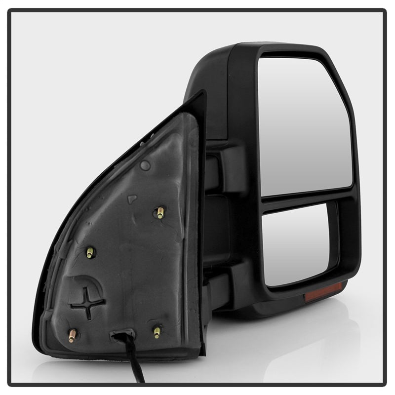 xTune 08-15 Ford Super Duty LED Telescoping Manual Mirrors - Smk (Pair) (MIR-FDSD08S-G4-MA-RSM-SET)