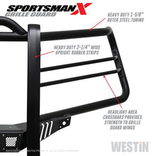Load image into Gallery viewer, Westin 19+ Chevy 1500 Sportsman X Grille Guard - Textured Black (Excl. 2019 Silverado LD)