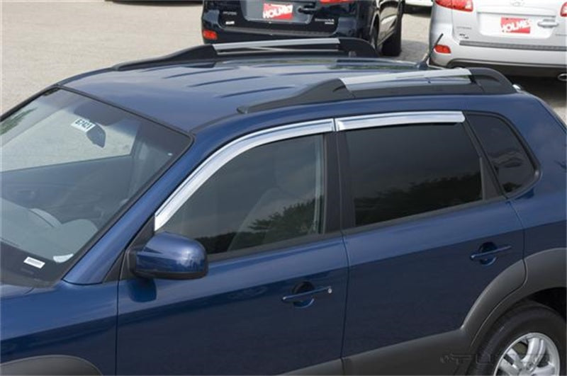 Putco 05-08 Hyundai Tucson (Set of 4) - Tape On Install Element Chrome Window Visors