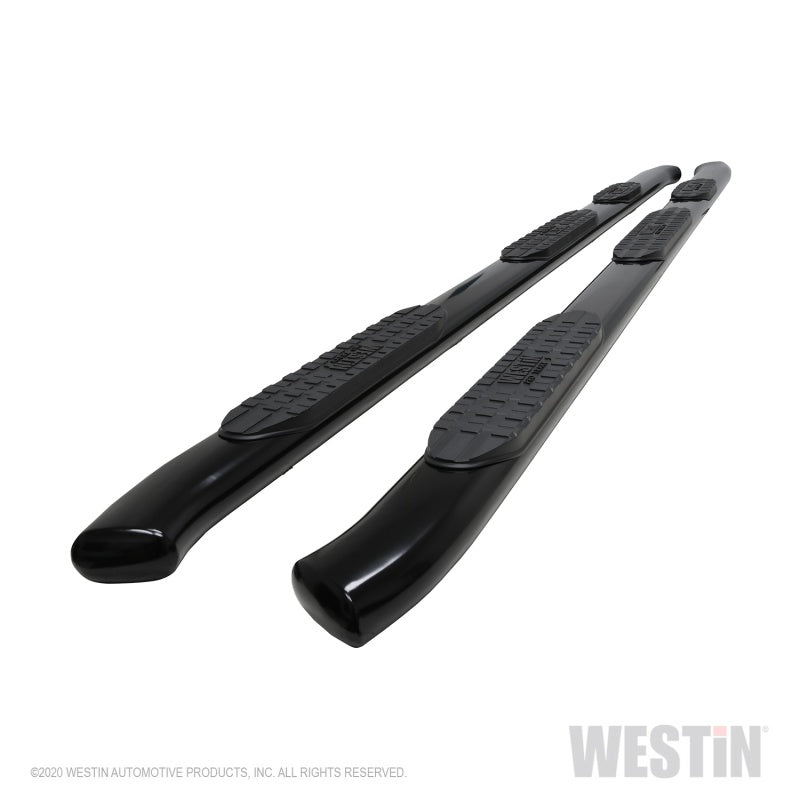 Westin Chevy Silverado 2500/3500 Double Cab (8ft Bed) PRO TRAXX 5 Oval W2W Nerf Bars - Black
