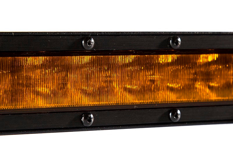 Diode Dynamics 12 In LED Light Bar Single Row Straight - Amber Driving (Pair) Stage Series