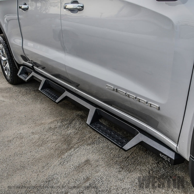 Westin 19+ GMC Sierra 1500 CC 6.5ft Bed (Excl. 2019 Ltd/LD) HDX Drop W2W Nerf Step Bars - Tex. Blk