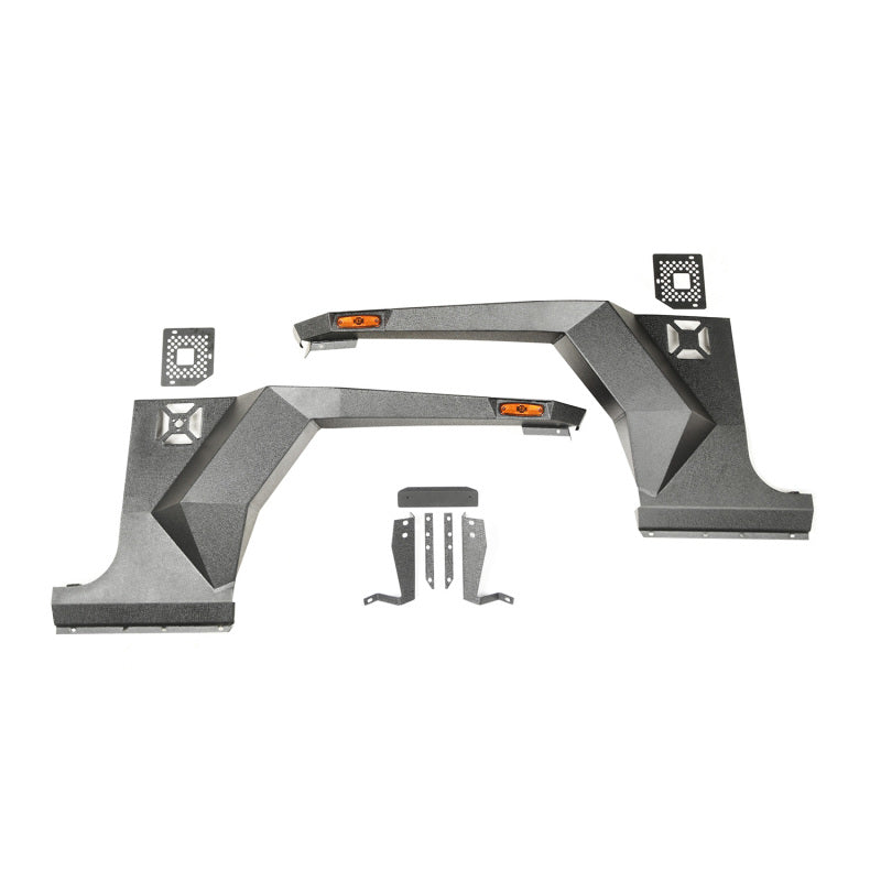 Rugged Ridge XHD Front Armor Fenders Pair Jeep Wrangler JK/JKU