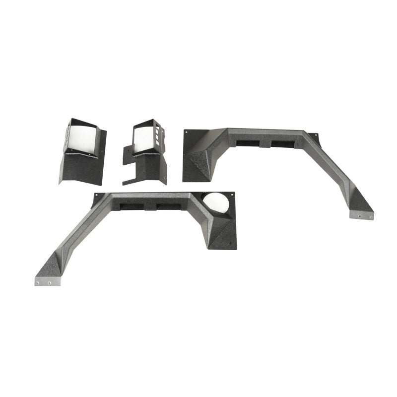 Rugged Ridge XHD Rear Armor Fenders Pair 2 Dr Jeep Wrangler JK