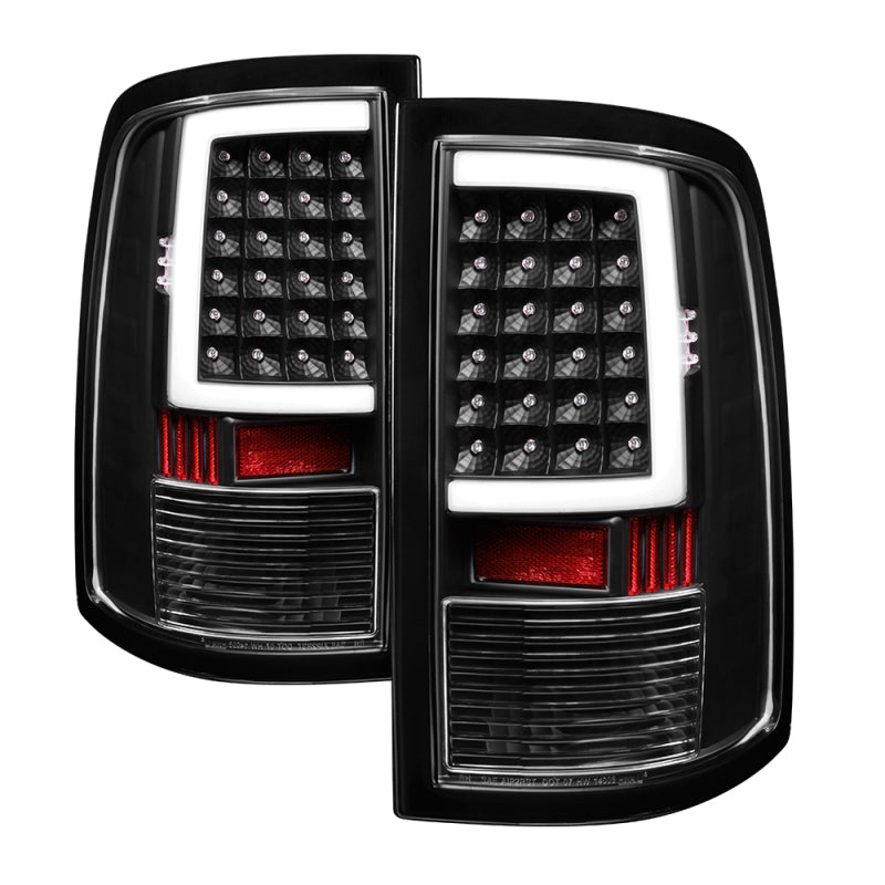 xTune 09-18 Dodge Ram 1500 (Incandescent Model) LED Tail Lights - Blk (ALT-ON-DR09-LBLED-BK)