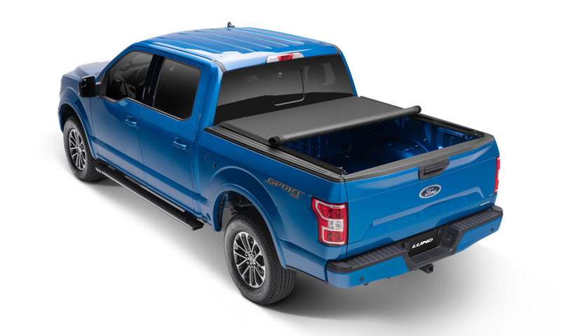 Lund Nissan Frontier (5ft. Bed w/o Utility TRack) Genesis Elite Roll Up Tonneau Cover - Black
