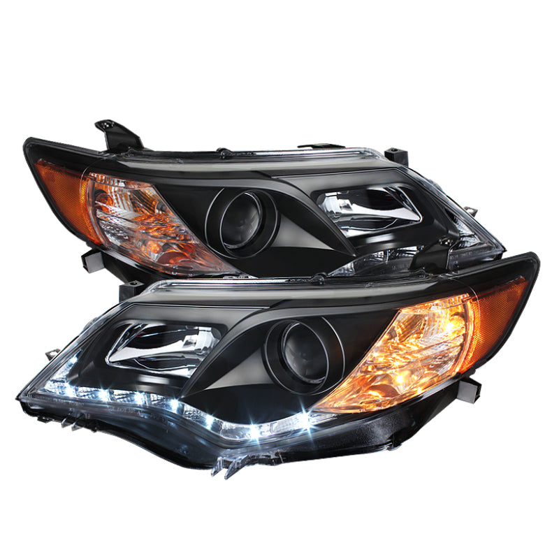 Spyder Toyota Camry 12-14 Projector Headlights DRL Blk High 9005 (Not Included PRO-YD-TCAM12-DRL-BK