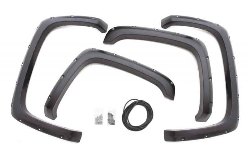 Lund GMC Sierra 1500 RX-Rivet Style Smooth Elite Series Fender Flares - Black (4 Pc.)