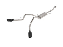 Load image into Gallery viewer, Close-up of the aFe Vulcan stainless steel cat-back exhaust system