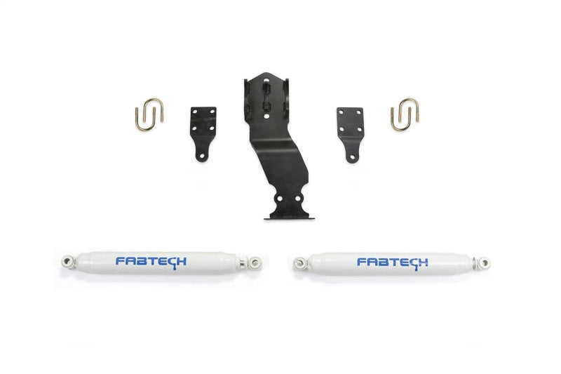 Fabtech 17+ Ford Superduty 4WD Performance Dual Steering Stabilizer Kit