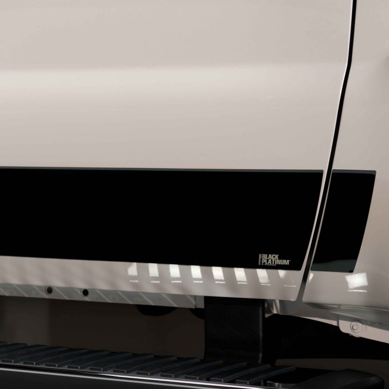 Putco 15-19 Chevy Silverado HD - Double Cab - 6.5in Bed (10pcs) Black Platinum Rocker Panels