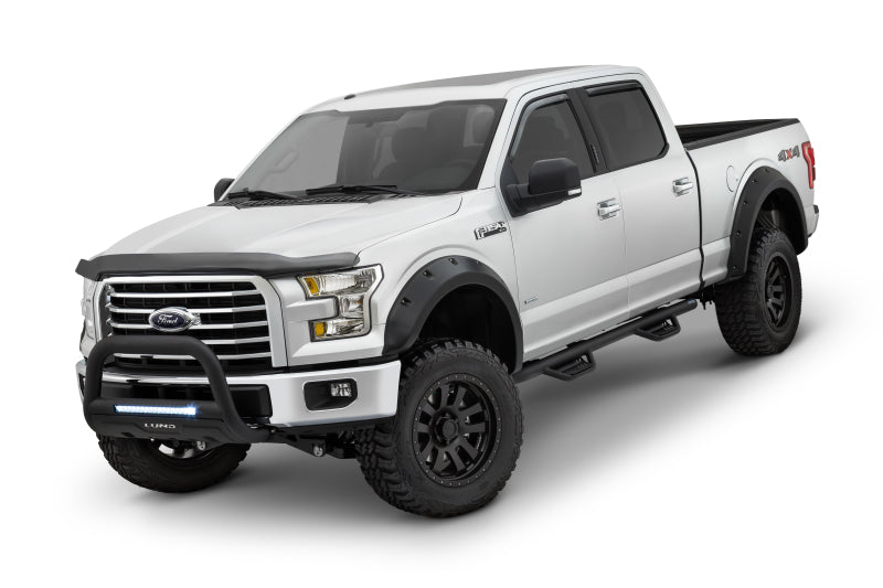Lund Ford F-150 (Ex Raptor) RX-Rivet Style Textured Elite Series Fender Flares - Black (4 Pc.)