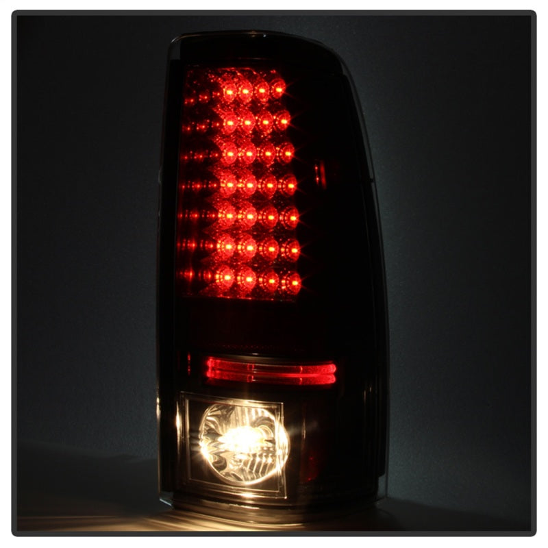 Spyder Chevy Silverado 1500 03-06 (Not Fit Stepside)LED Tail Lights Blk Smke ALT-YD-CS03-LED-BSM