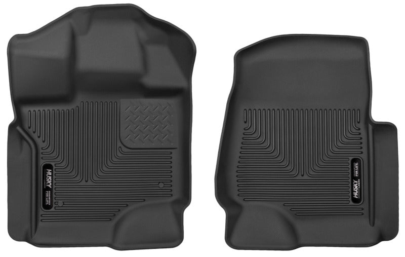 Husky Liners 15-23 Ford F-150 S.Crew/S.Cab X-Act Contour Black Front Seat Floor Liners