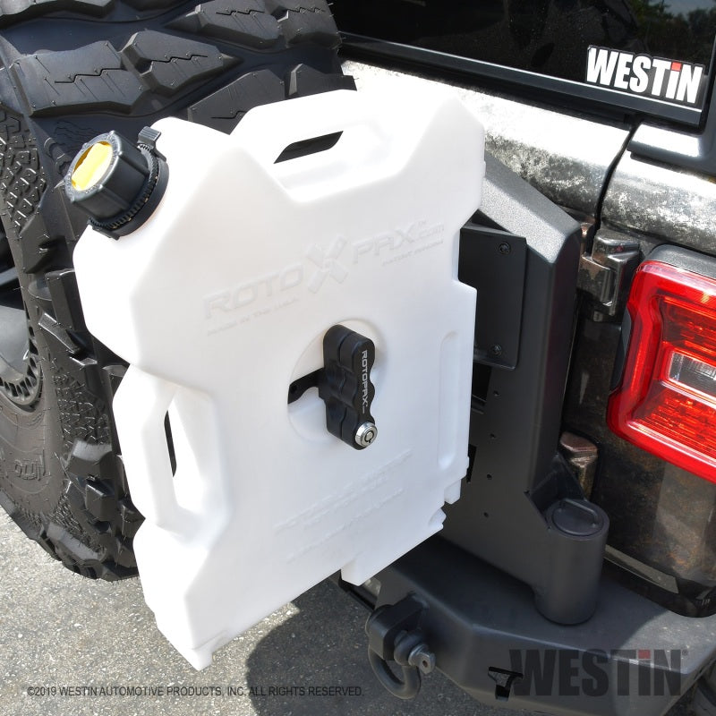 Westin 07+ Jeep Wrangler JK / 18-22 Jeep Wrangler JL RotoPax Mount - Tex. Blk