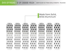 Load image into Gallery viewer, DV8 Offroad 2007-2018 Jeep JK Polished Grille Inserts