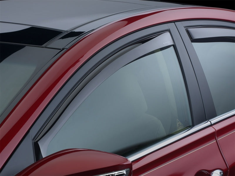 WeatherTech 04+ Nissan Armada Front Side Window Deflectors - Dark Smoke