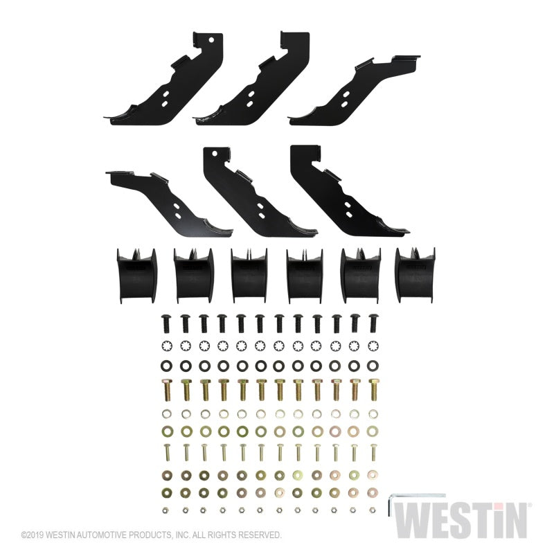 Westin 19+ Ford Ranger SuperCab PRO TRAXX 4 Oval Nerf Step Bars - Blk