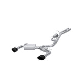 MBRP Audi RS3 2.5T T304 SS 3in Cat-Back Dual Split Rear w/ Oval Black Chrome Tips