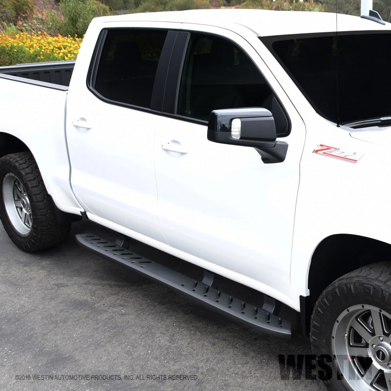 Westin Chevrolet Silverado/Sierra 1500 Crew Cab Thrasher Running Boards - Textured Black