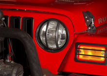 Load image into Gallery viewer, Rugged Ridge Headlight Bezels Black Jeep Wrangler