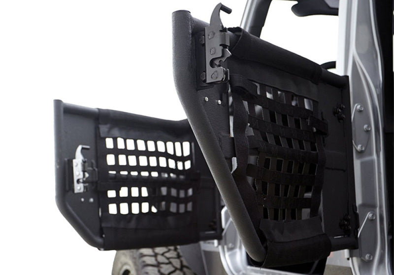 Rampage Jeep Wrangler(JK) 2-Door Tube Doors With Netting - Black