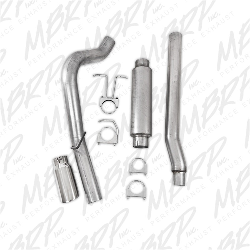 MBRP Ford F-250/350/450 6.2L V8 Gas 4in Cat Back Single Side Alum Exhaust System