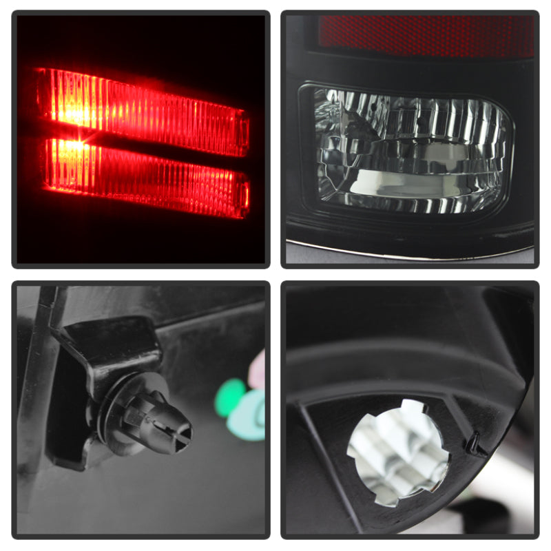 Spyder Dodge Ram 1500 13-14 13-14 LED Tail Lights LED Model only - Blk Smke ALT-YD-DRAM13-LED-BSM