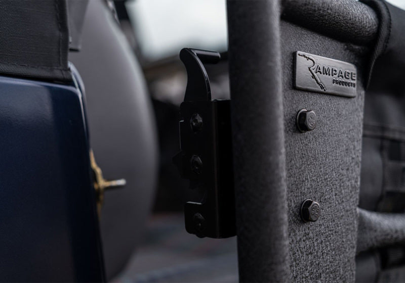 Rampage Jeep Wrangler(TJ) 2-Door Tube Doors With Netting - Black