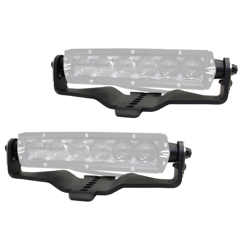 Go Rhino Jeep Wrangler JL/JLU/Gladiator JT Light Mount - Two 6in Single Row
