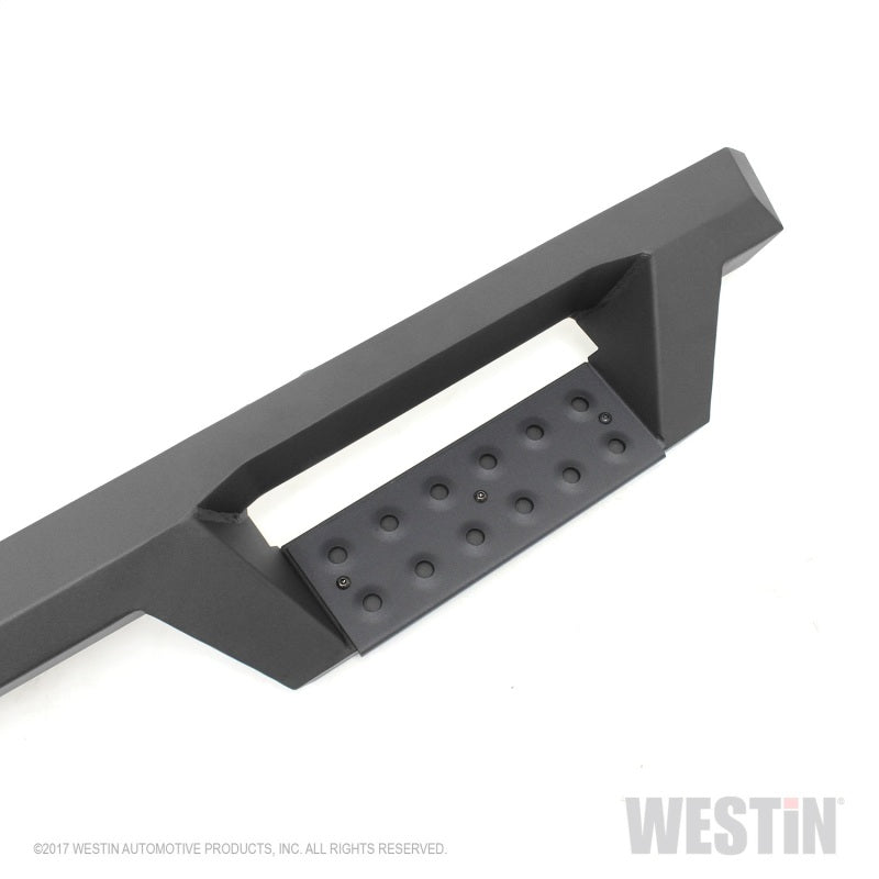 Westin 14+ Chevrolet Silverado 1500 DC 6.5ft Bed HDX Drop W2W Nerf Step Bars - Tex. Blk