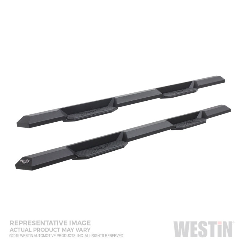 Westin 19+ Chevrolet Silverado 1500 DC HDX Xtreme Nerf Step Bars - Tex. Blk
