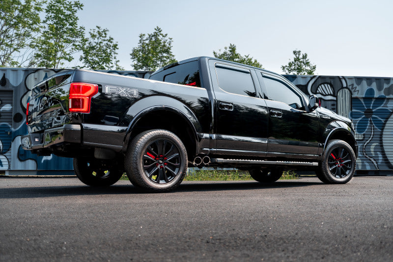 MBRP Ford F150 T409 Pre-Axle 4in OD Tips Dual Outlet 3in Cat Back Exhaust