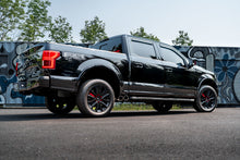 Load image into Gallery viewer, MBRP Ford F150 Pre-Axle 4in OD Tips Dual Outlet 3in Black Coated Cat Back Exhaust