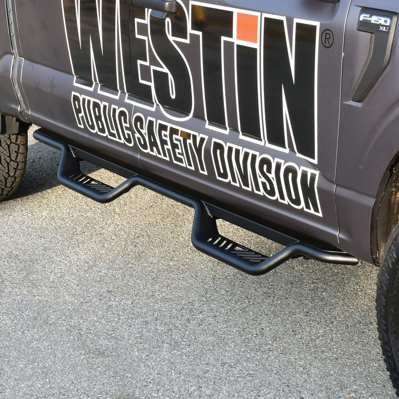 Westin 15+ Ford F-150 SuperCrew / 17-22 F-250/350 Crew Cab Outlaw Nerf Step Bars