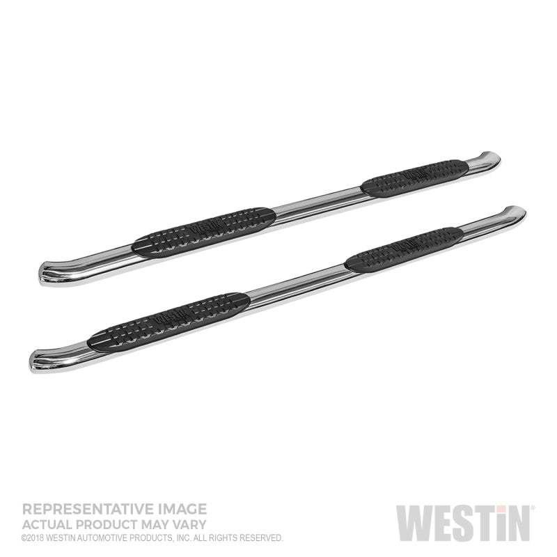 Westin Chevrolet Silverado/Sierra 1500 Crew Cab Non LD PRO TRAXX 4 Oval Nerf Step Bars - SS