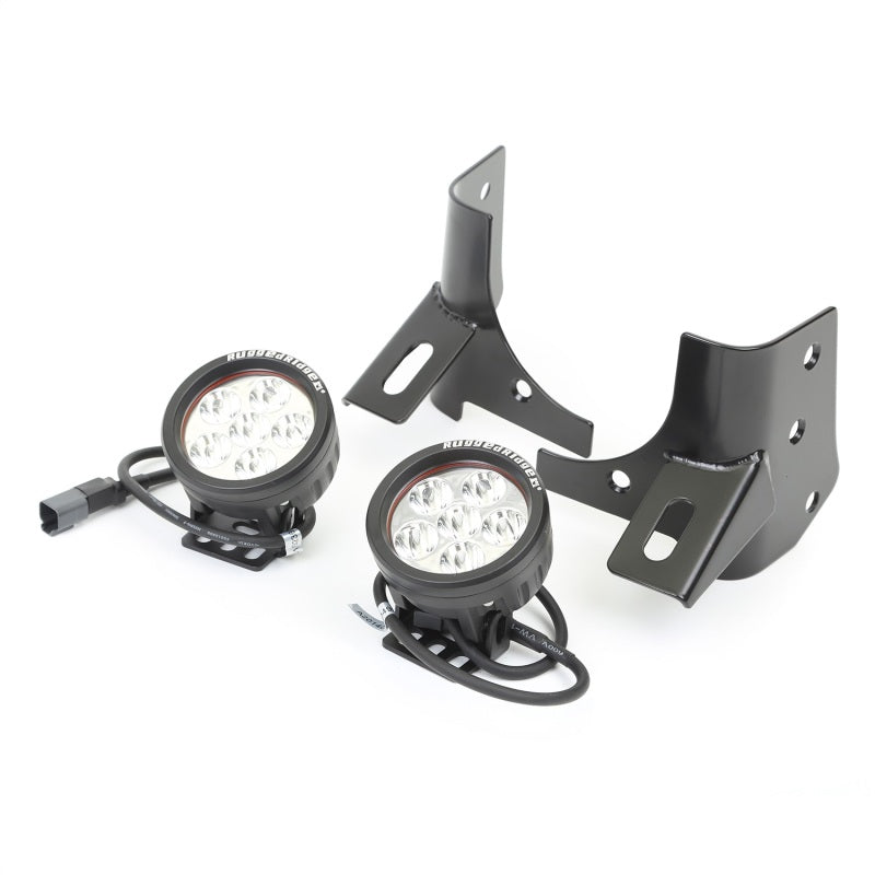 Rugged Ridge Jeep Wrangler Round Windshield LED Kit w/ Brackets