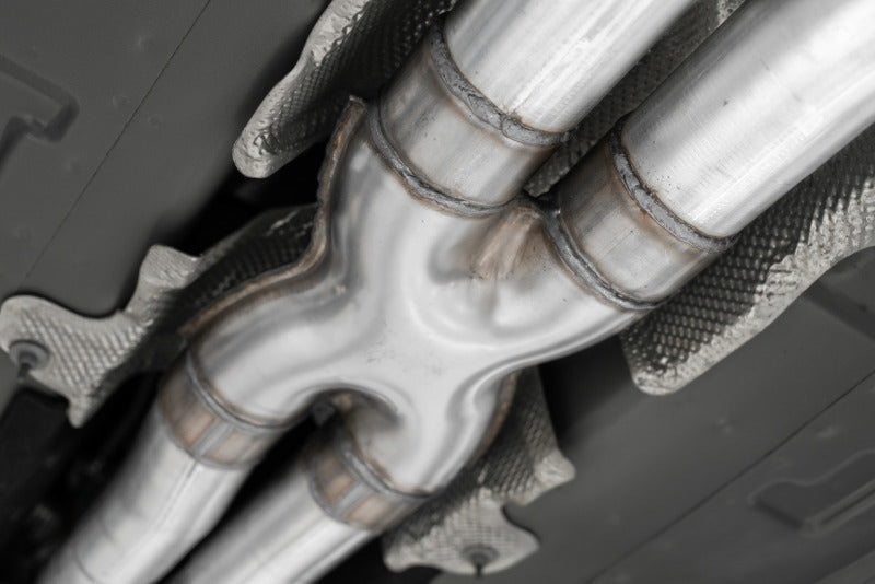 MBRP Dodge Challenger RT 5.7L Aluminized Steel 3in Dual Rear Cat-back Quad Tips - Street