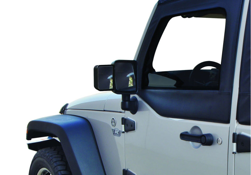 Rampage Jeep Wrangler(JK) Mirror Extensions - Black